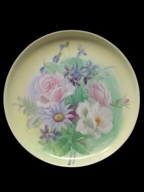 VINTAGE                  LEFTON CHINA HANDPAINTED DECORATIVE PLATE MADE IN JAPAN